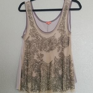 Beaded Sleeveless  Top